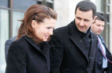 Asma and Bashar al-Assad b