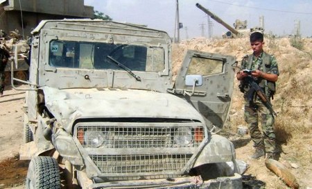 Captured FSA vehicle Qusair