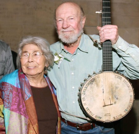 Toshi and Pete Seeger