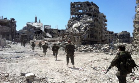 Syrian Soldiers, destruction