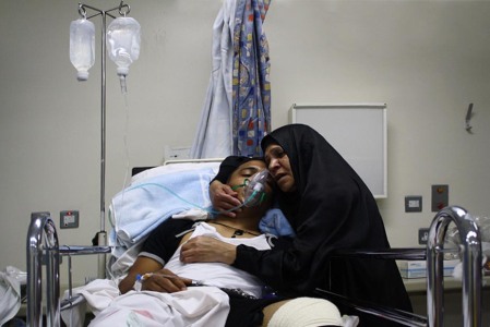 8 Bahrain mother injured protester